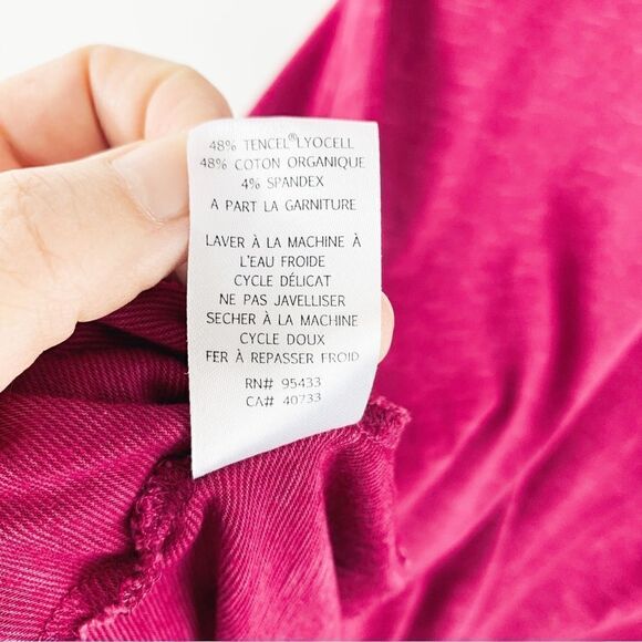 Horny Toad Organic Cotton‎ Magenta Pink Cross-over Dress M - Picture 9 of 11